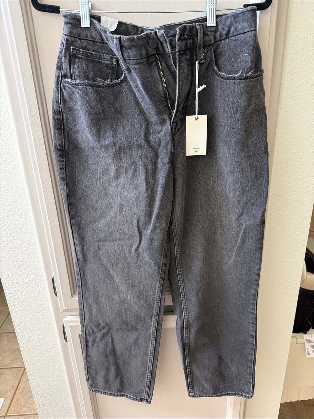 Good American Washed Black High-Rise Jeans